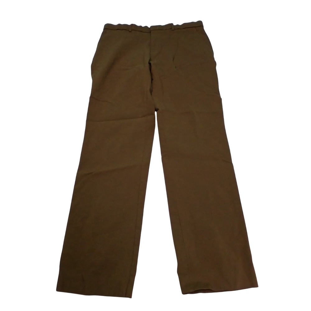 Tommy Hilfiger Mens‎ Brown Rayon Blend Stretch Chino Pants 34x30 Dark Academia